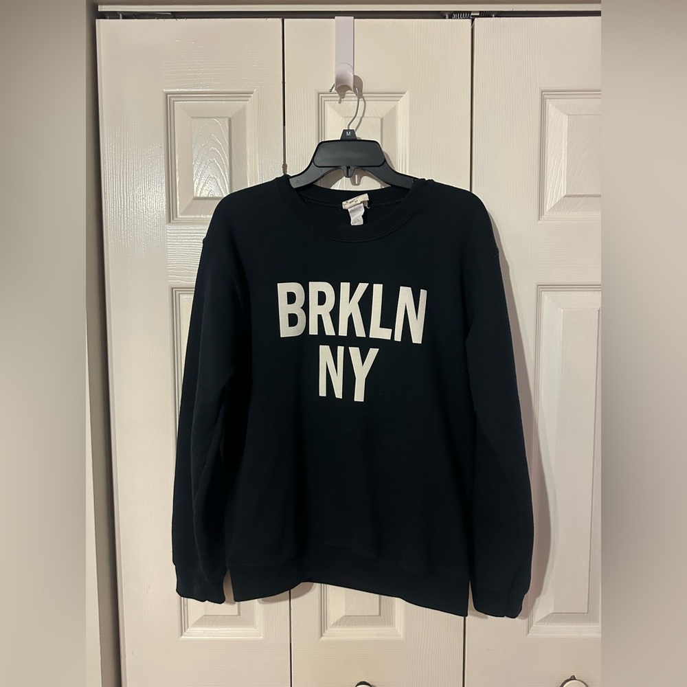 Brooklyn New York Black Sweater - Street Wear